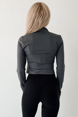 Impressive Performance Zip-Up Active Jacket (Coal Grey)