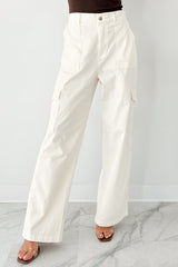 Cool People Only Cargo Pants (Off White)