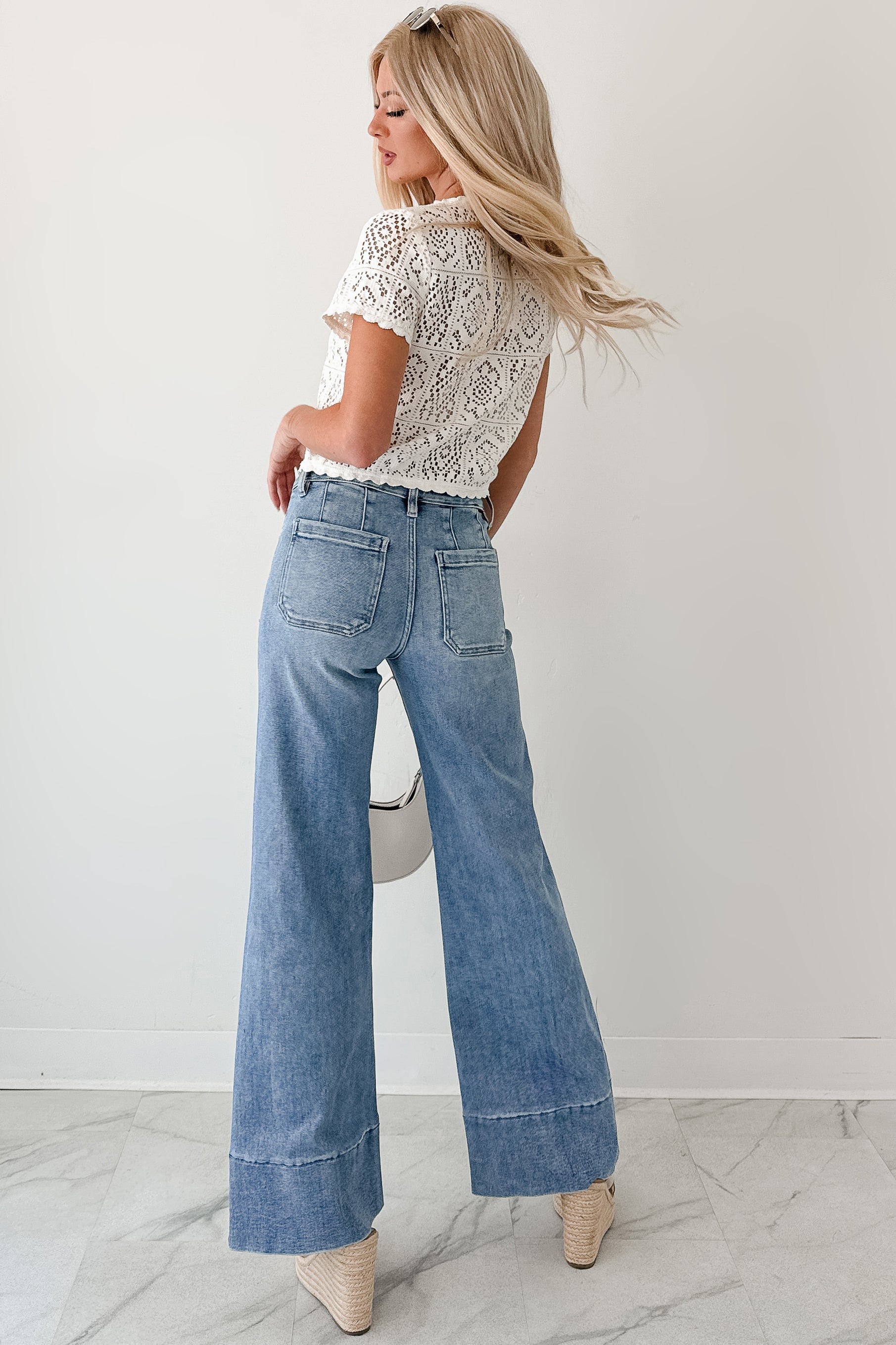 Mariana Flared Tummy Control Risen Jeans (Medium)