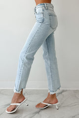 Melody High Rise Slim Straight KanCan Jeans (Acid)