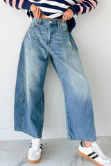 Frank High Rise Signature 8 Barrel Jeans (Medium)