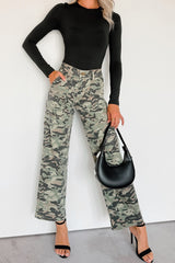 Copernicus Camo Print Straight Leg Carpenter Jeans (Camo)