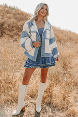 Daydream Date Frayed Quilted POL Jacket (Cream/Multi)