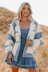 Daydream Date Frayed Quilted POL Jacket (Cream/Multi)