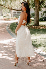 Soul Full Of Sunshine Floral Maxi Dress (Ivory)