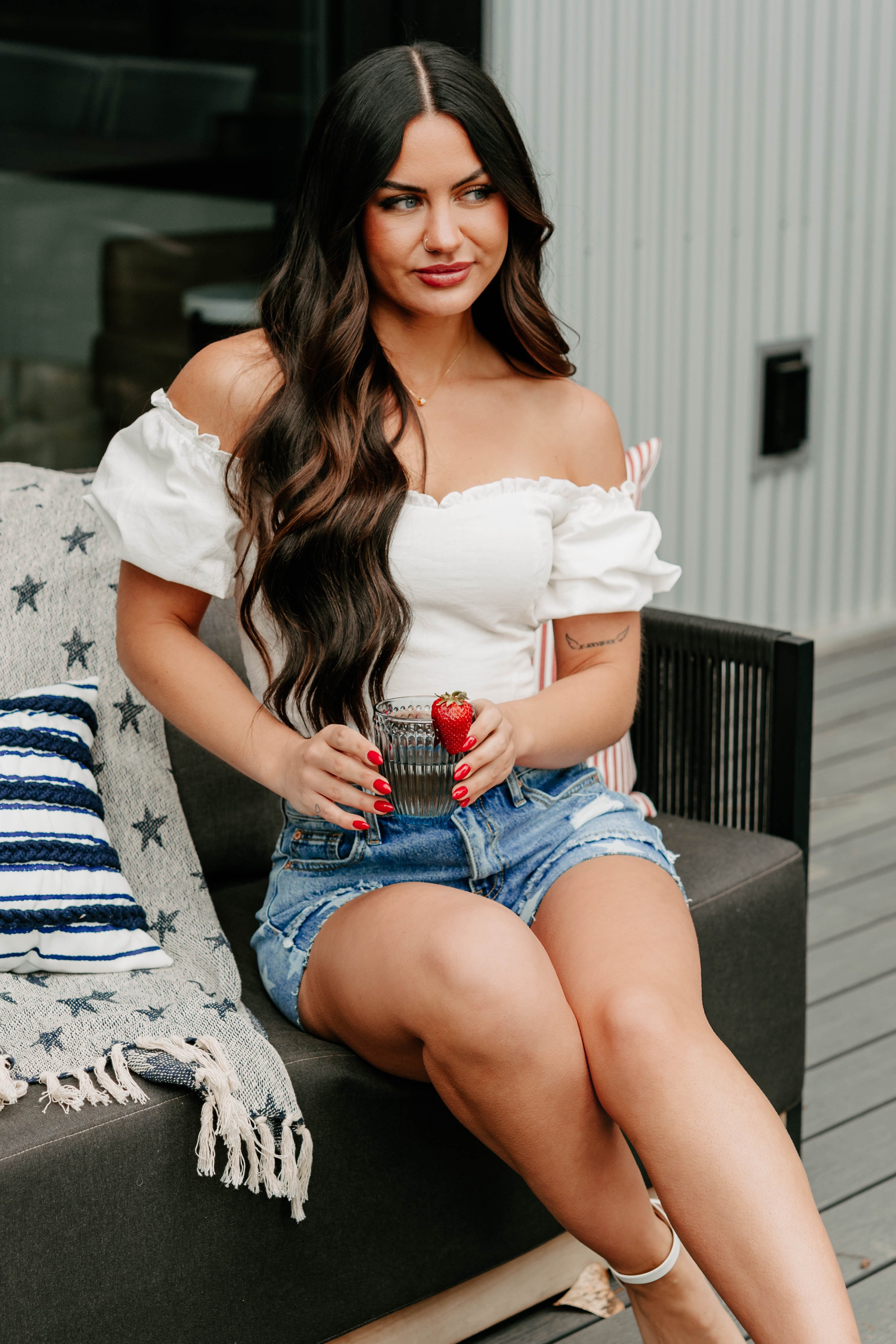 Call Me Cute Puff Sleeve Sweetheart Top (Off White)