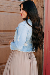 Bold By Nature Cello Distressed Denim Jacket (Light)