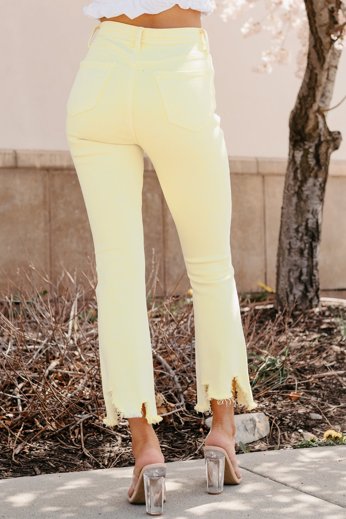 Brad Tummy Control Kick Flare Saige Jeans (Yellow)