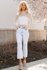 Theresa High Rise Distressed Risen Jeans (Acid Light)
