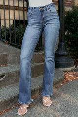Edward Mid Rise Boot-Cut Cello Jeans (Medium)